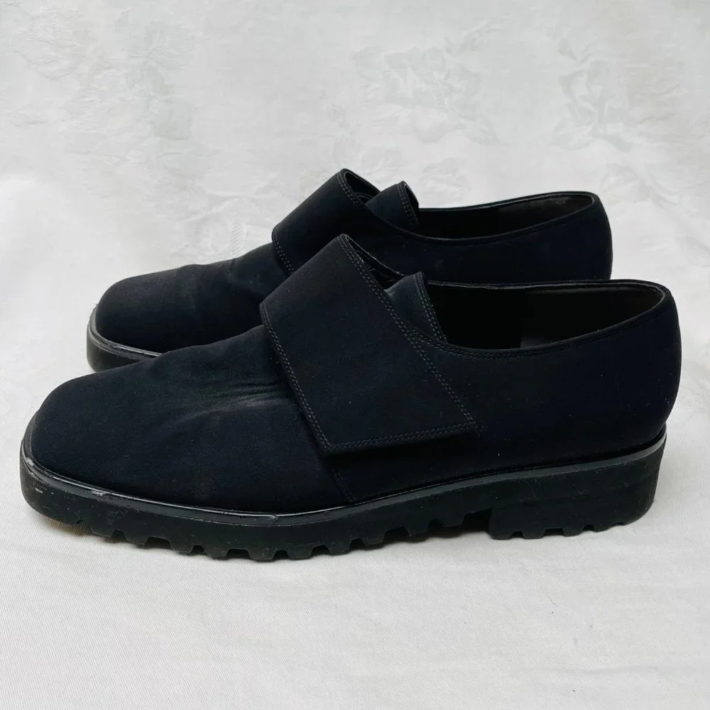 Paul Green Black Chunky Shoes Womens 9 Vibram Soles Classic Goth Timeless Travel